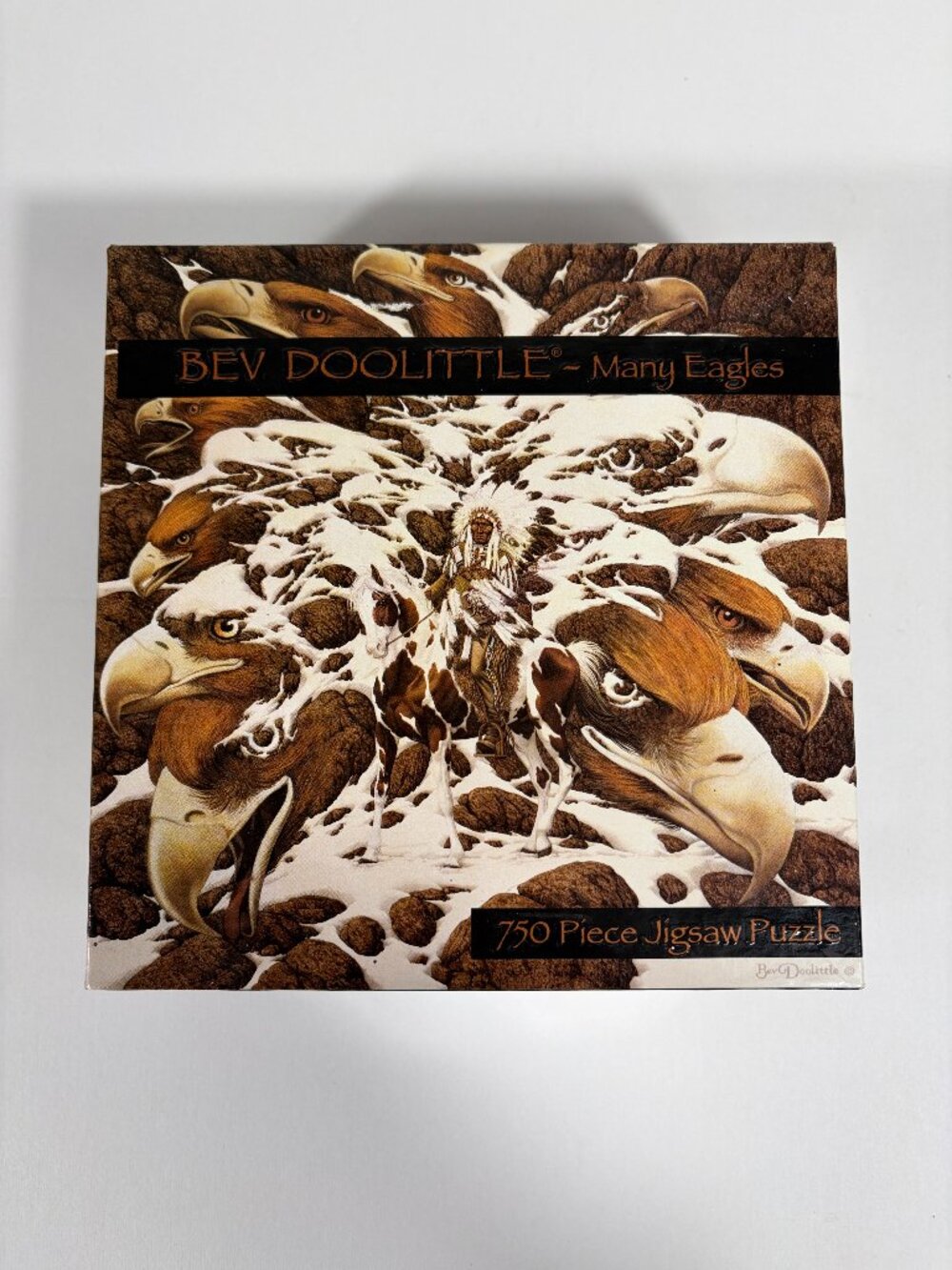 Bev Doolittle Many Eagles 750 Piece Jigsaw Puzzle Native America NOS Sealed